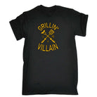 Grillin Like A Villain Funny Cookout Bbq Grill - Mens 123t Funny T-Shirt Tshirts