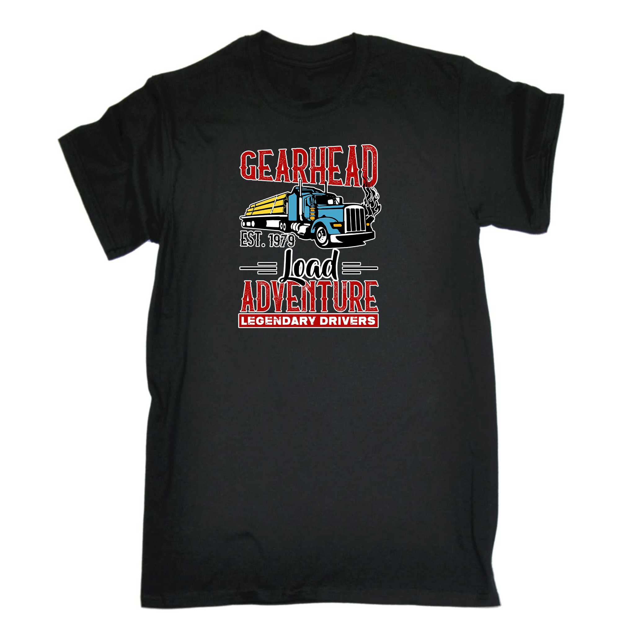 Gearhead Load Adventure Legendary Drivers Truck - Mens 123t Funny T-Shirt Tshirts