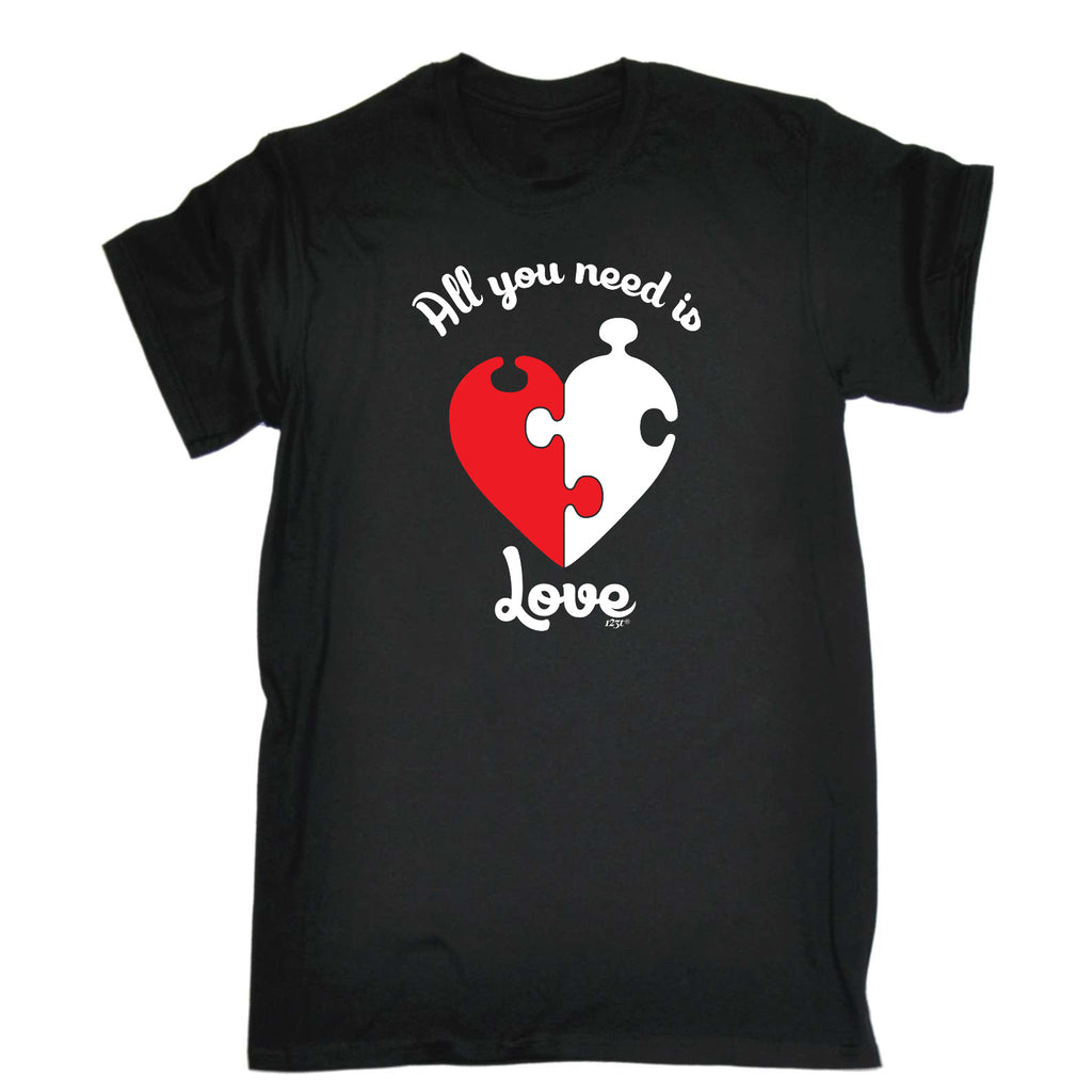 All You Need Is Love Jigsaw - Mens Funny T-Shirt Tshirts