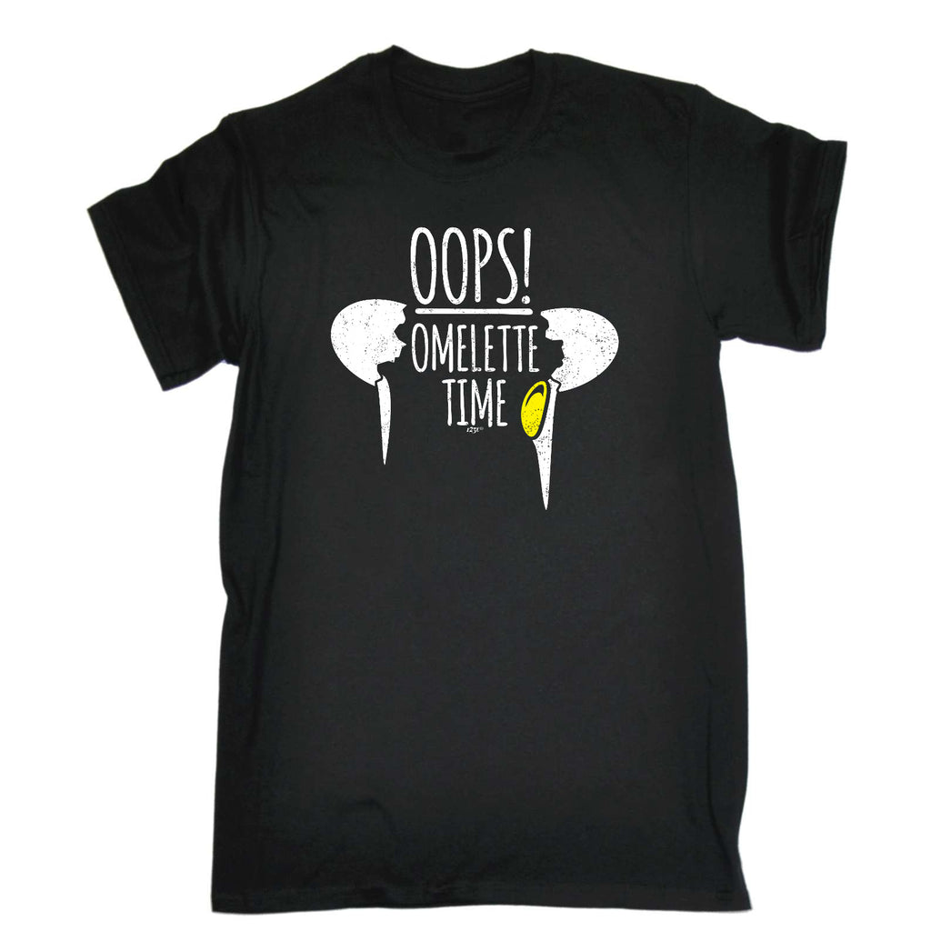 Oops Omelette Time - Mens Funny T-Shirt Tshirts