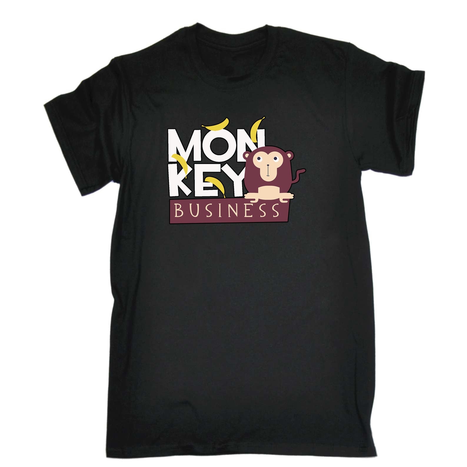 Monkey Business - Mens 123t Funny T-Shirt Tshirts
