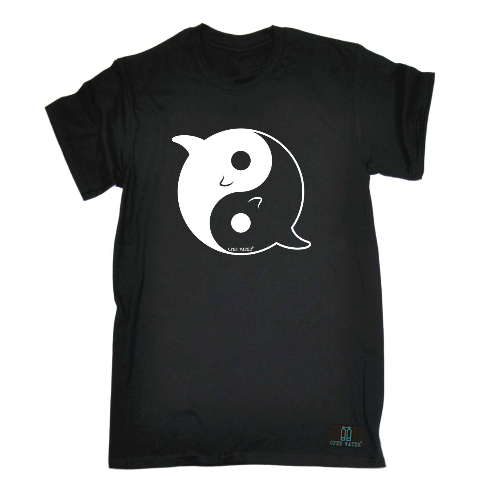 Ow Dolphin Yin Yang - Mens Funny T-Shirt Tshirts