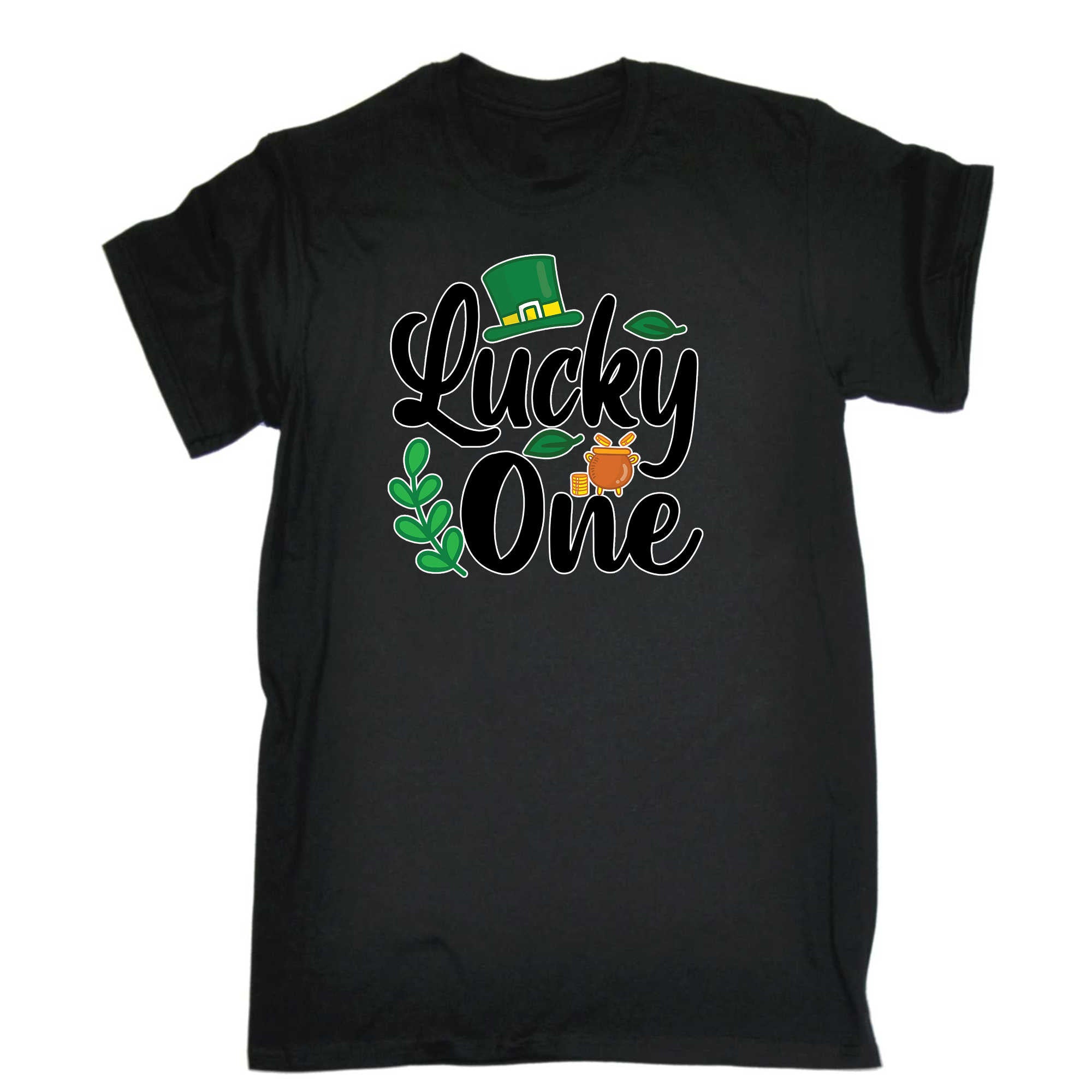 Lucky One Irish St Patricks Day Ireland - Mens 123t Funny T-Shirt Tshirts