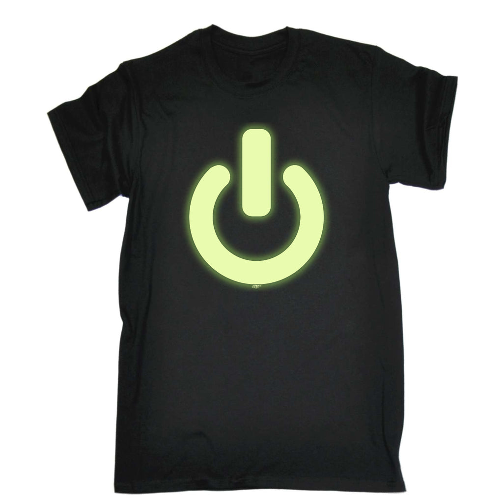Power Button - Mens Funny T-Shirt Tshirts