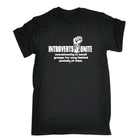 Introverts Unite Occasionally - Mens Funny T-Shirt Tshirts