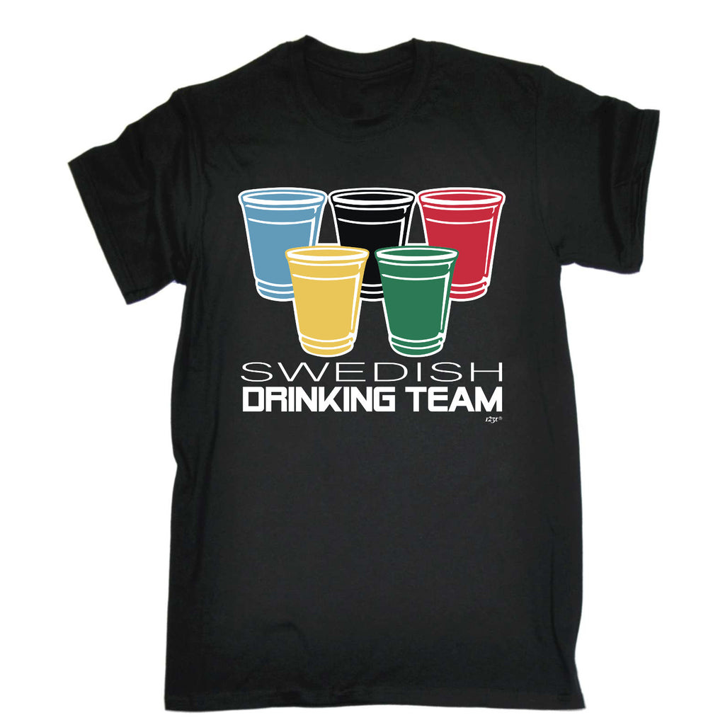 Swedish Drinking Team Glasses - Mens Funny T-Shirt Tshirts