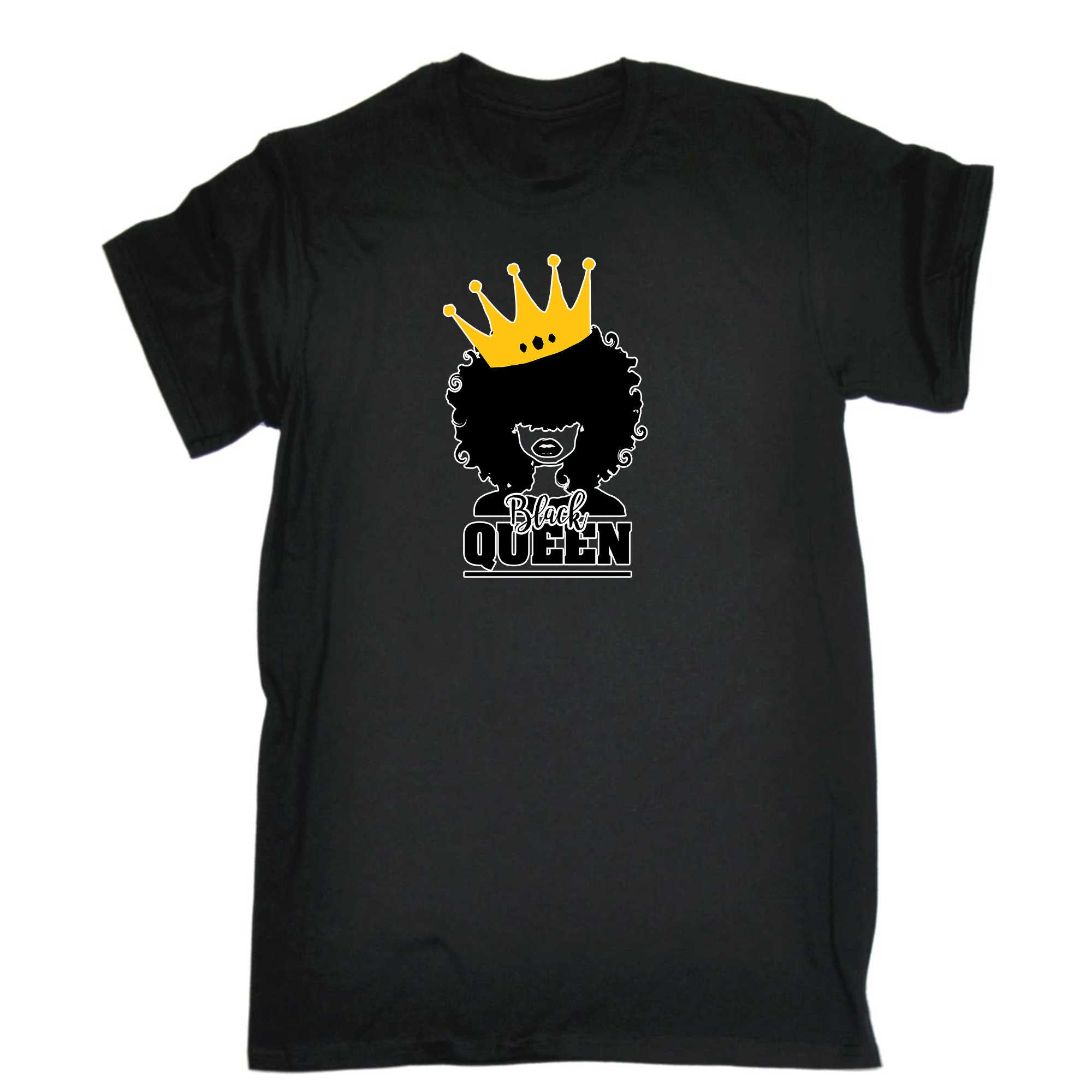 Black Queen Afro - Mens 123t Funny T-Shirt Tshirts