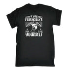 If You Prioritize Yourself Afro - Mens 123t Funny T-Shirt Tshirts