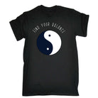 Find Your Balance - Mens Funny T-Shirt Tshirts