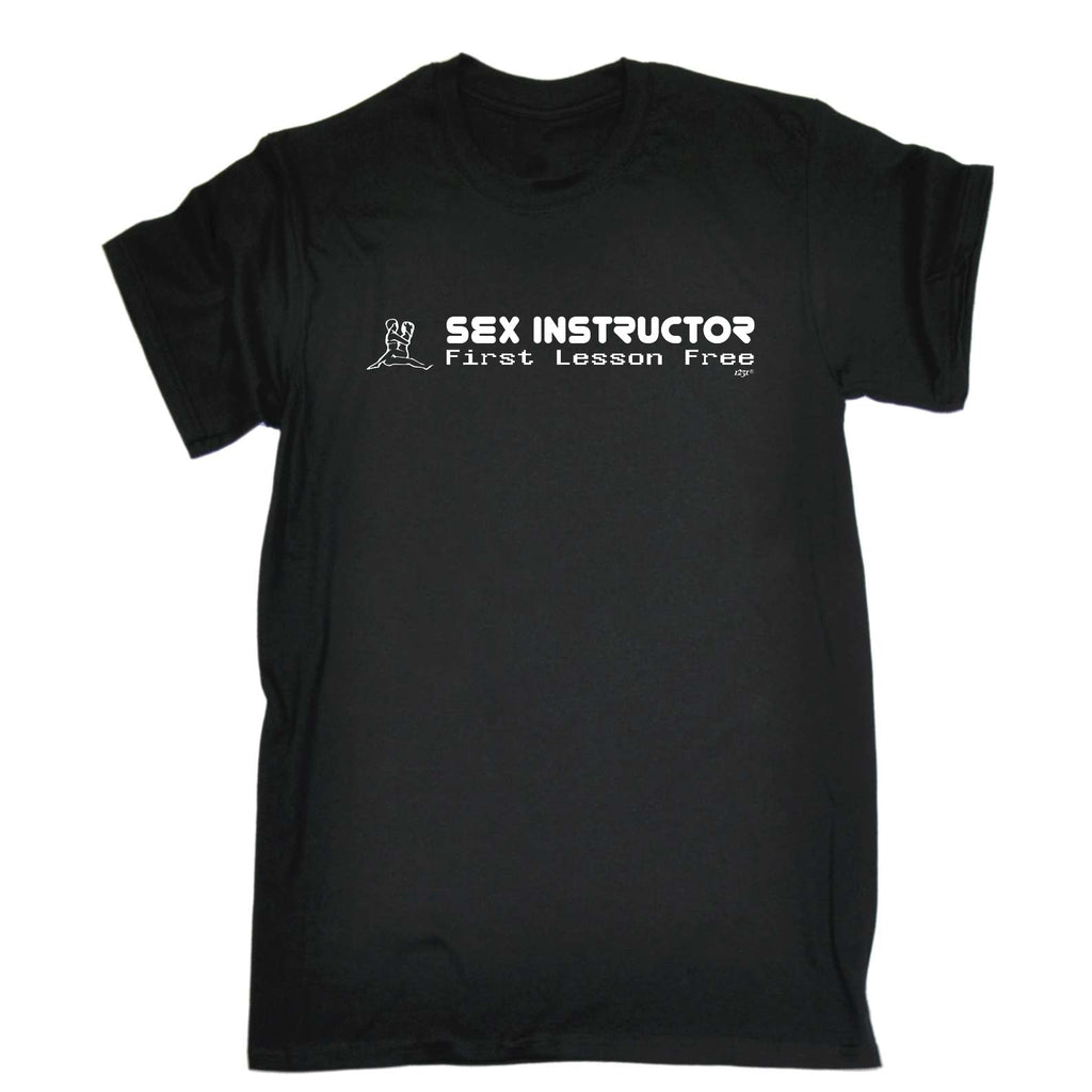 S X Instructor First Lesson Free - Mens Funny T-Shirt Tshirts