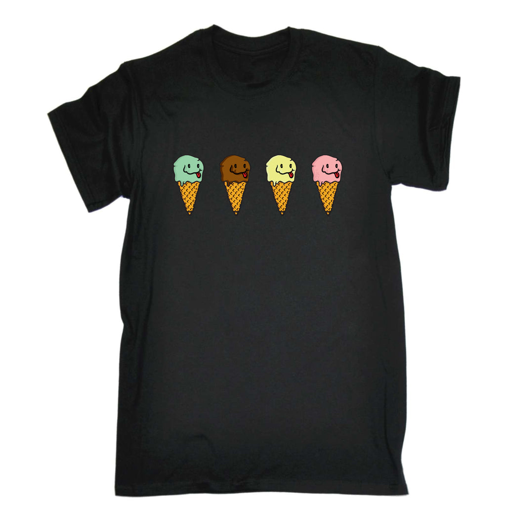 Ice Cream 4 Flavours - Mens Funny T-Shirt Tshirts