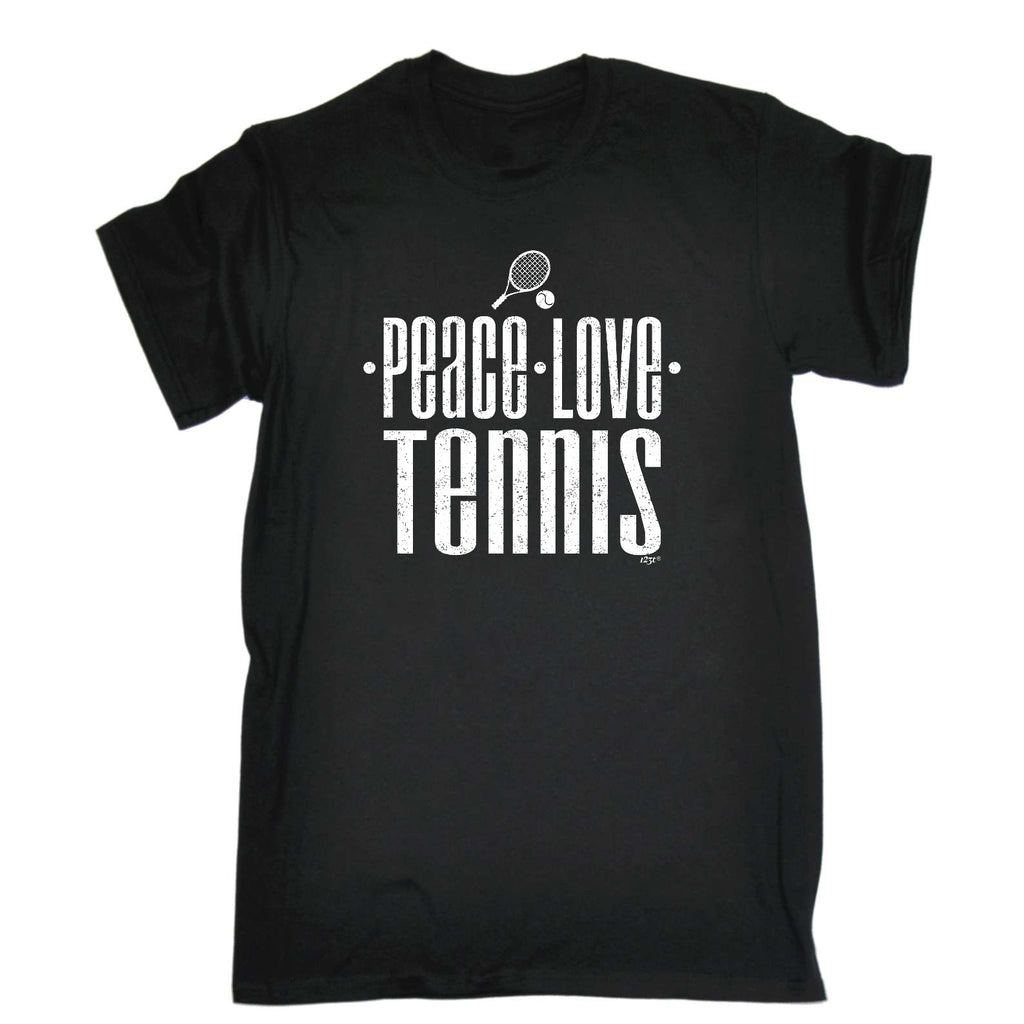 Peace Love Tennis - Mens Funny T-Shirt Tshirts