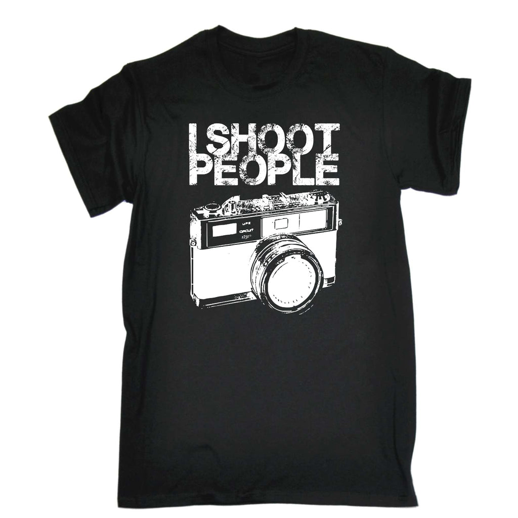 Shoot People White - Mens Funny T-Shirt Tshirts