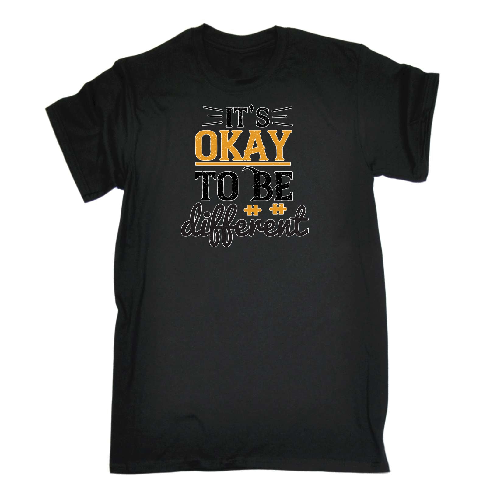 Its Okay To Be Different Autism - Mens 123t Funny T-Shirt Tshirts