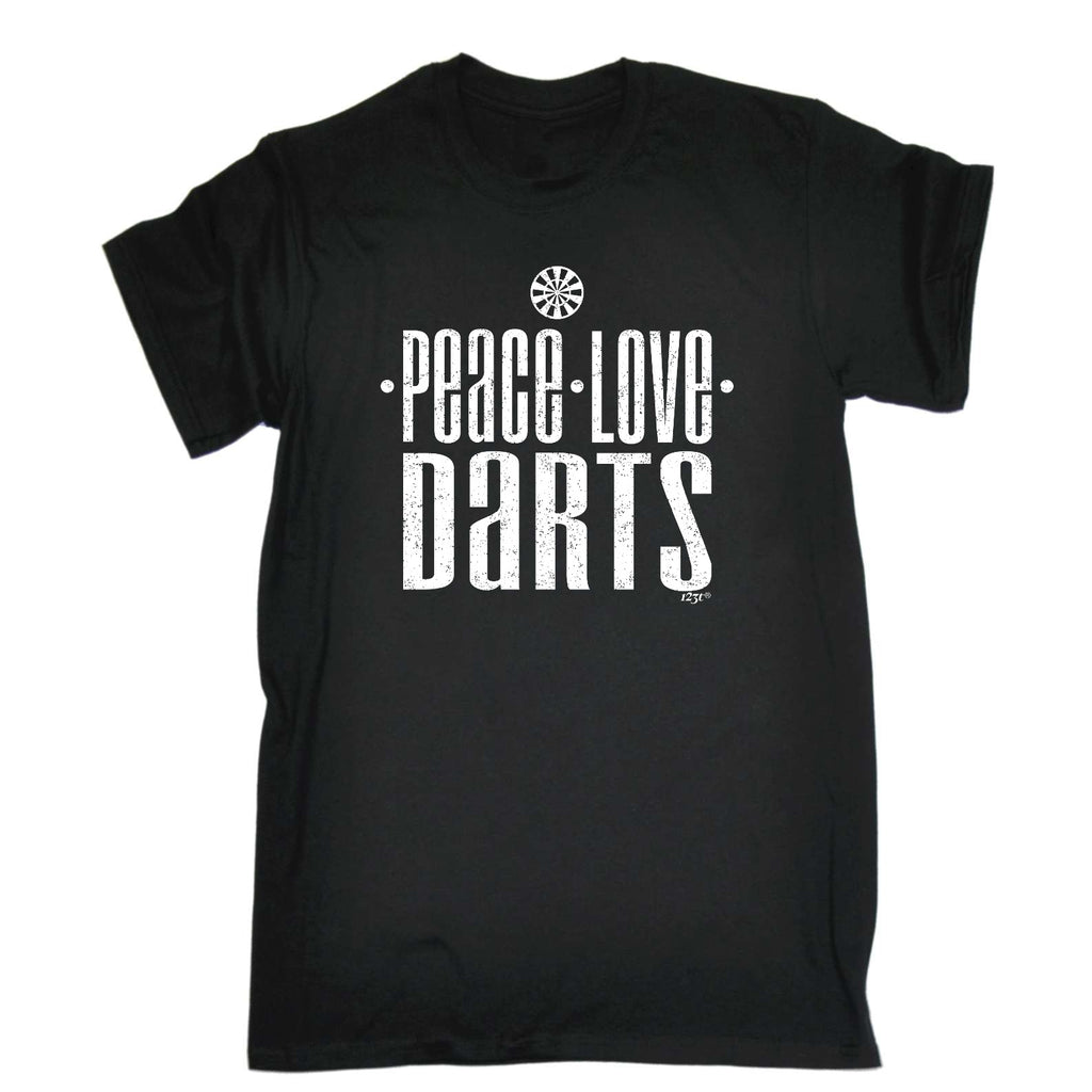 Peace Love Darts - Mens Funny T-Shirt Tshirts