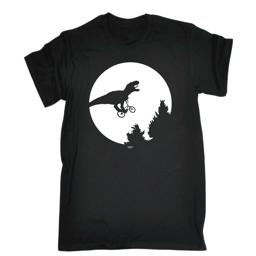 Dinosaur Across The Moon - Mens Funny T-Shirt Tshirts