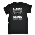 Father Forgive Me For The Gains Gym Bodybuilding Weights - Mens Funny T-Shirt Tshirts