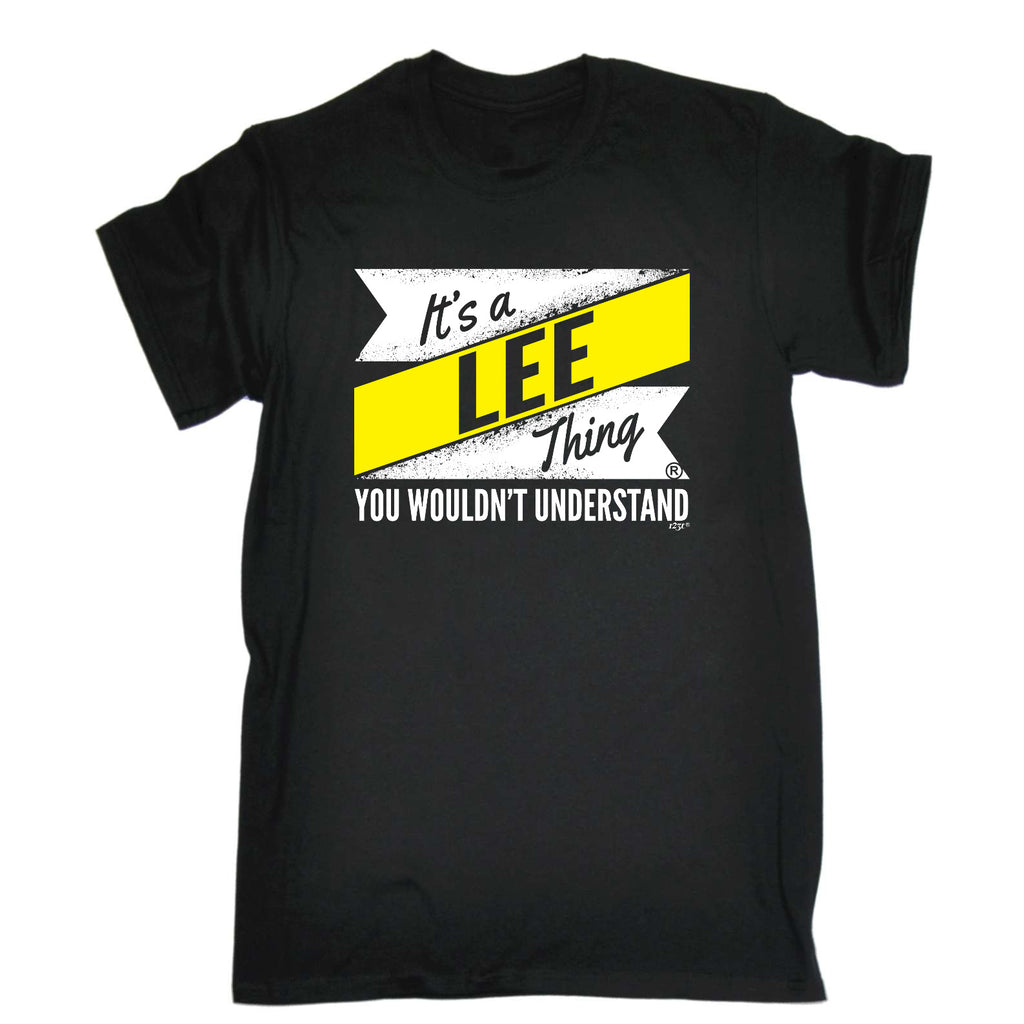 Lee V2 Surname Thing - Mens Funny T-Shirt Tshirts