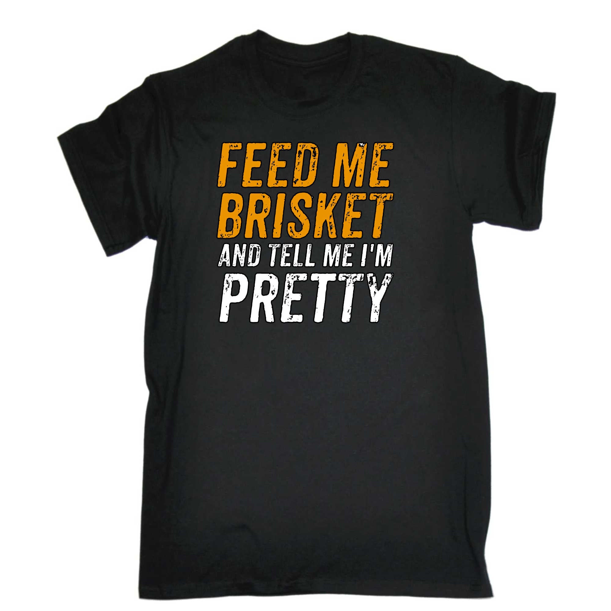 Feed Me Brisket Pretty Bbq Cooking - Mens 123t Funny T-Shirt Tshirts