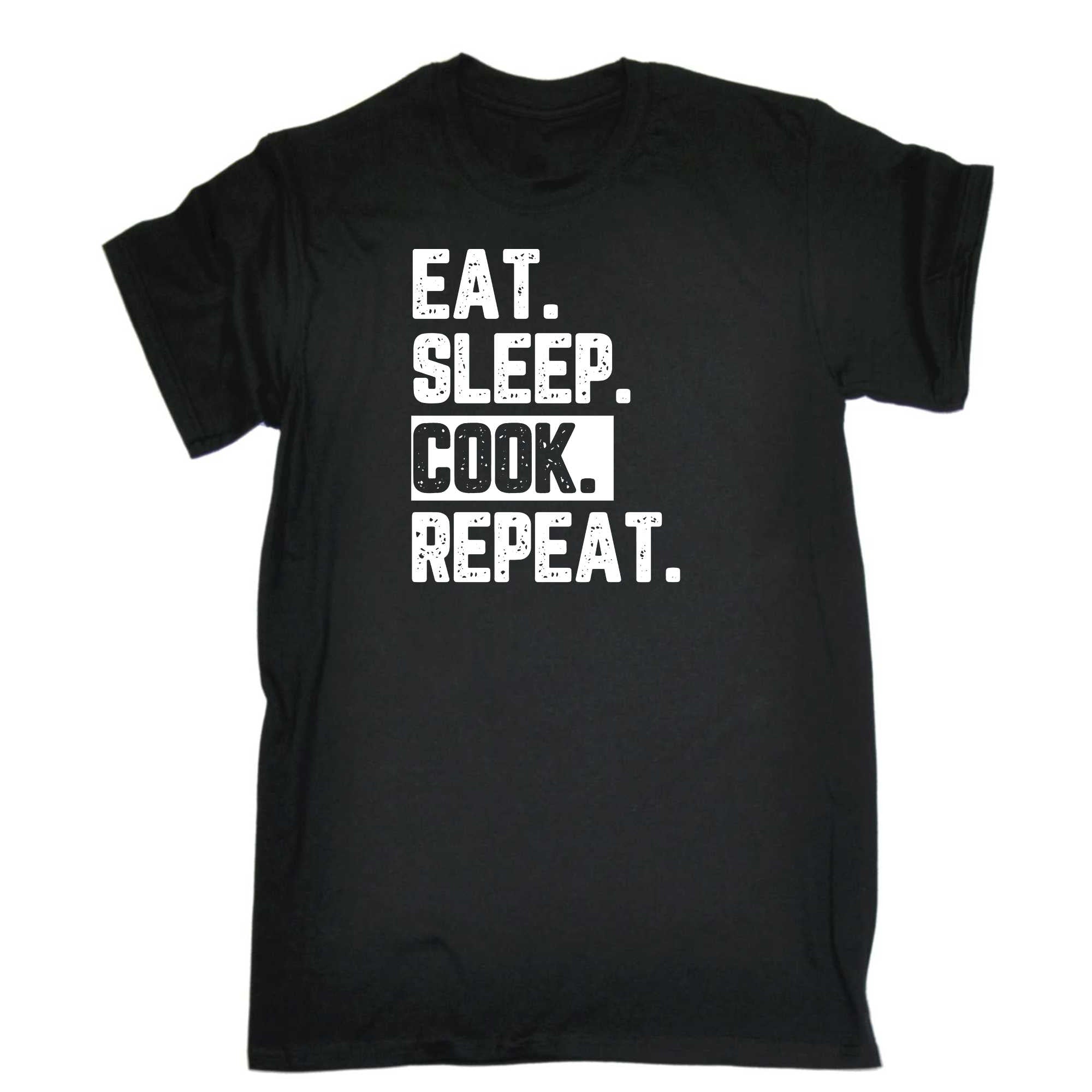 Eat Sleep Cook Repeat - Mens 123t Funny T-Shirt Tshirts