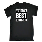 Worlds Best Bartender Hotel Pub - Mens 123t Funny T-Shirt Tshirts
