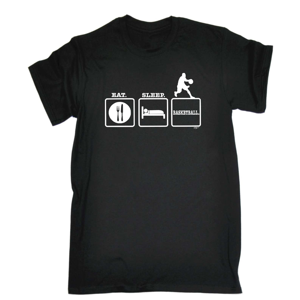 Eat Sleep Basketball - Mens Funny T-Shirt Tshirts