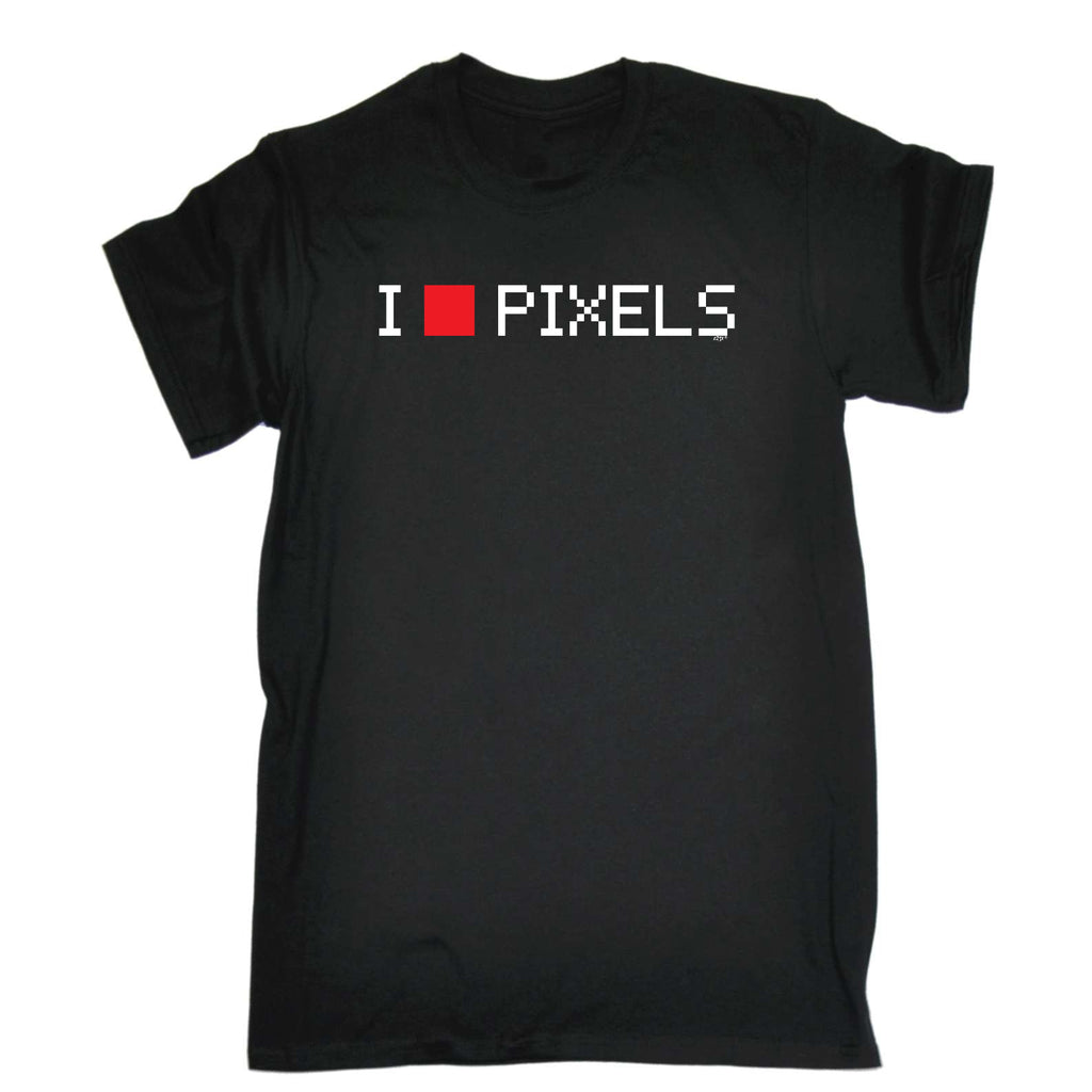 Love Pixels - Mens Funny T-Shirt Tshirts