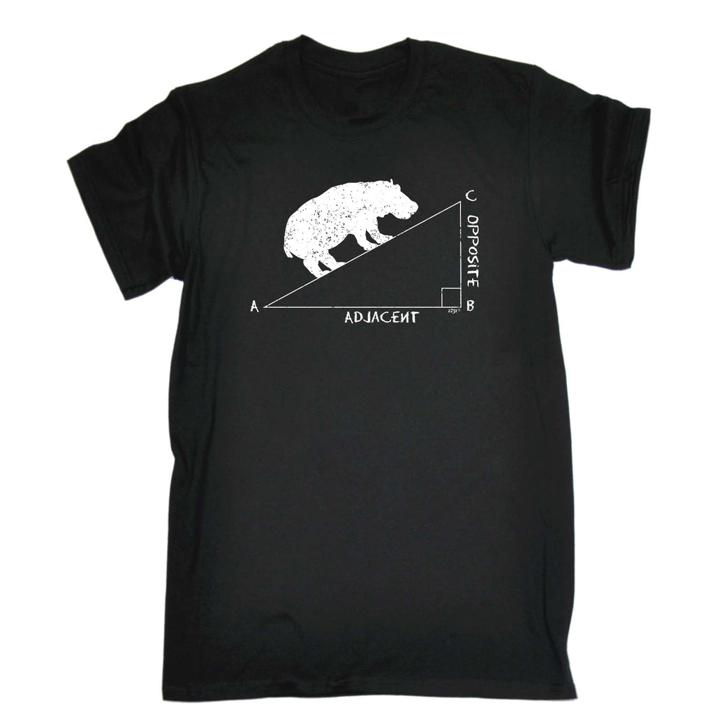 Hypotenuse Hippo Hippopotamus - Mens Funny T-Shirt Tshirts