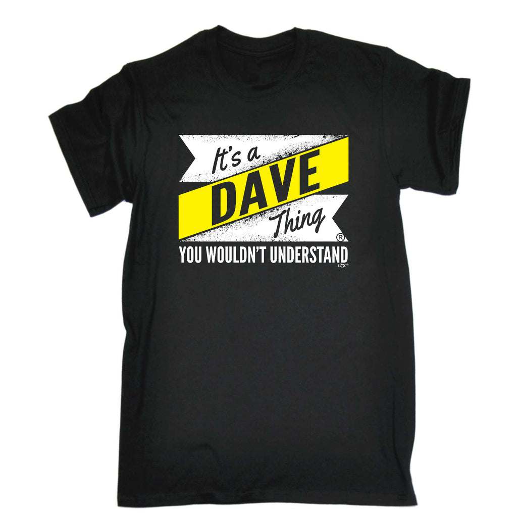 Dave V2 Surname Thing - Mens Funny T-Shirt Tshirts