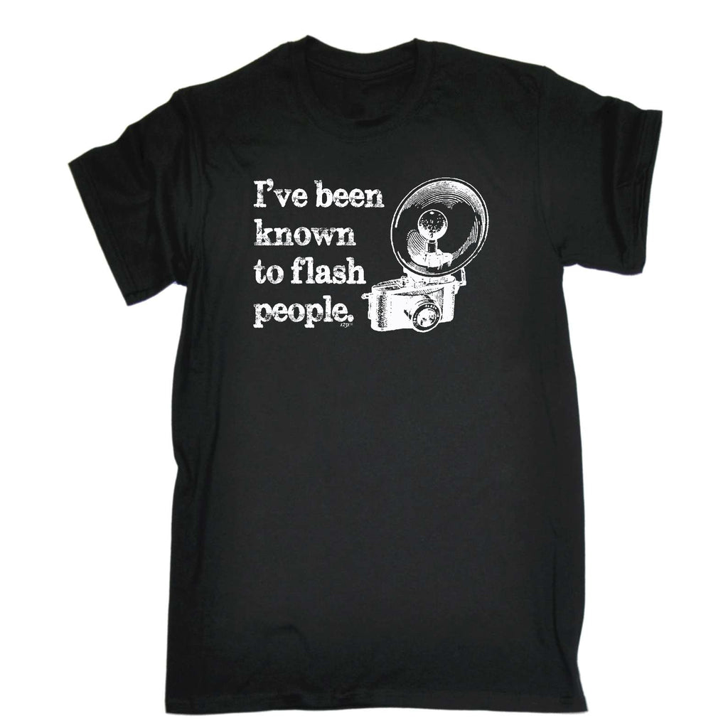 Ive Been Known To Flash People White - Mens Funny T-Shirt Tshirts