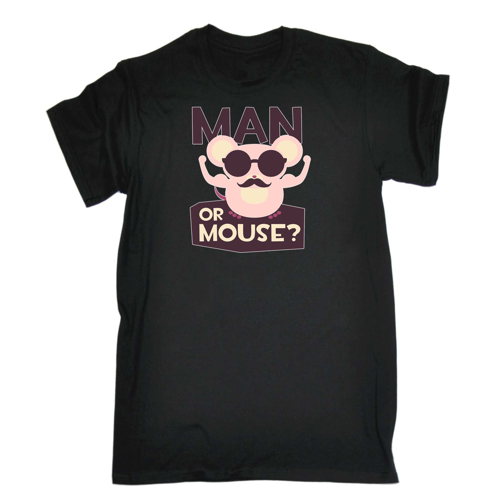 Man Or Mouse - Mens 123t Funny T-Shirt Tshirts