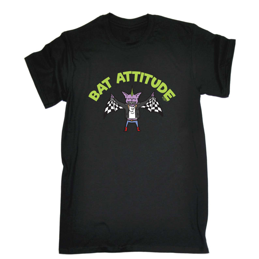 Bat Attitude - Mens Funny T-Shirt Tshirts