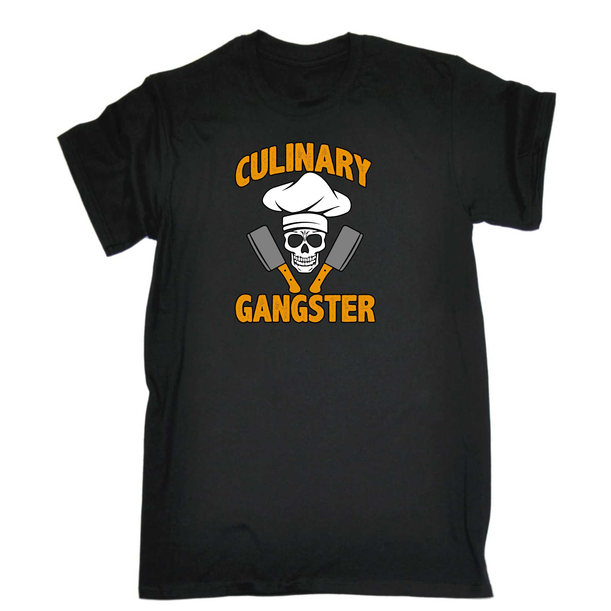 Gulinary Gangster Skull V2 - Mens 123t Funny T-Shirt Tshirts