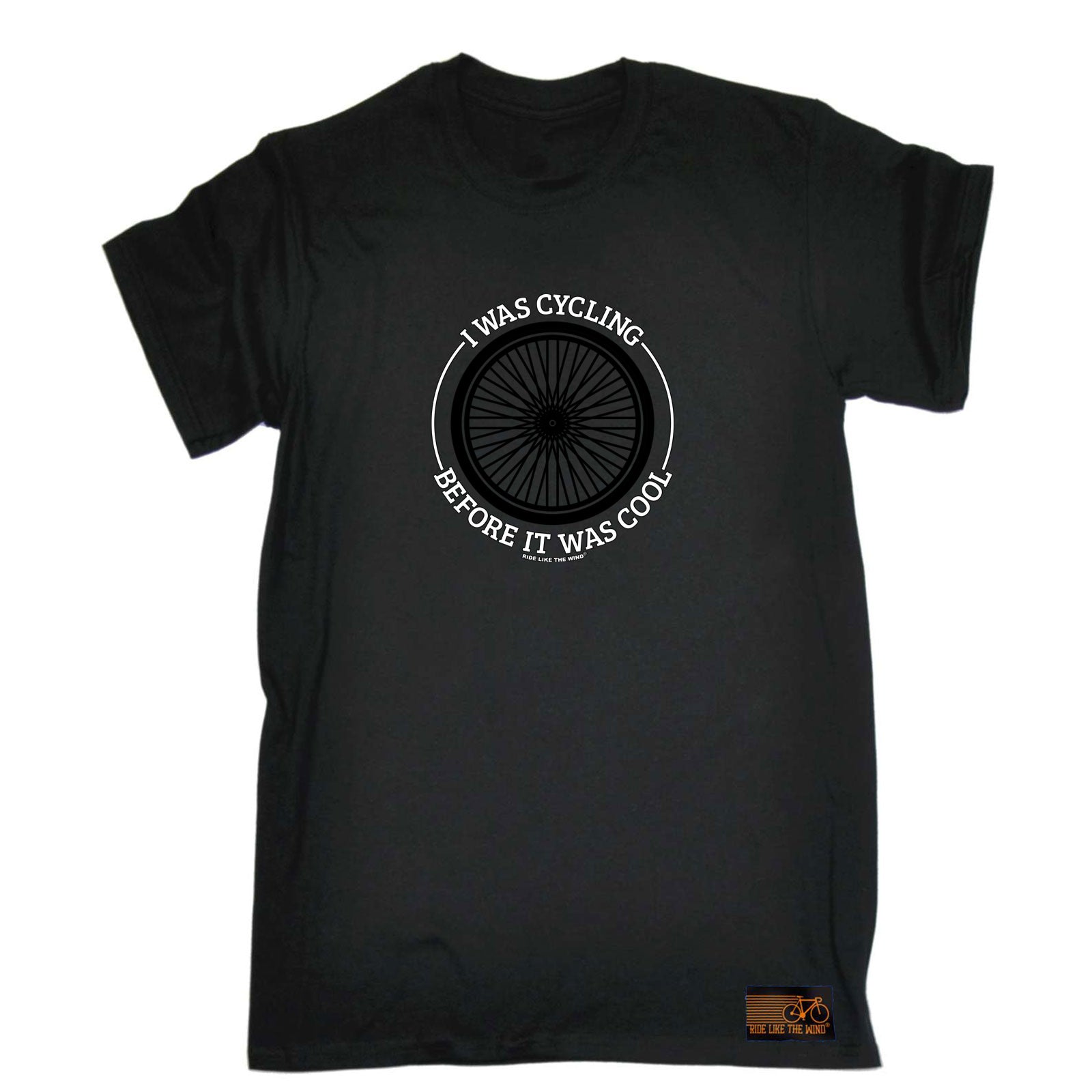 Rltw Wheel I Was Cycling Before It Was Cool - Mens Funny T-Shirt Tshirts