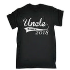 Uncle Since 2018 - Mens Funny T-Shirt Tshirts