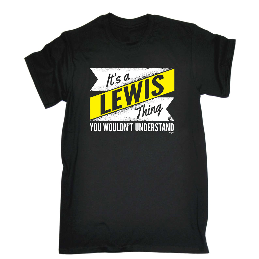 Lewis V2 Surname Thing - Mens Funny T-Shirt Tshirts
