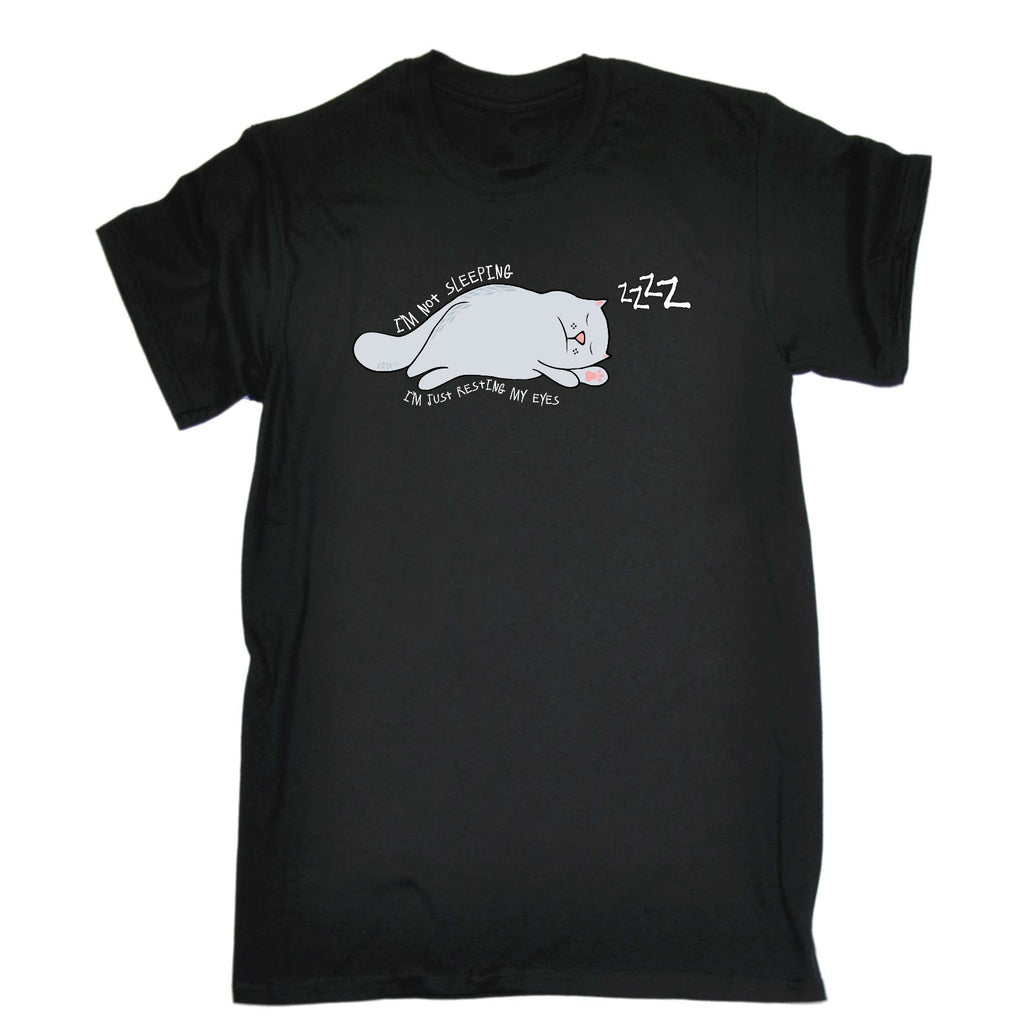 Im Not Sleeping Cat - Mens Funny T-Shirt Tshirts
