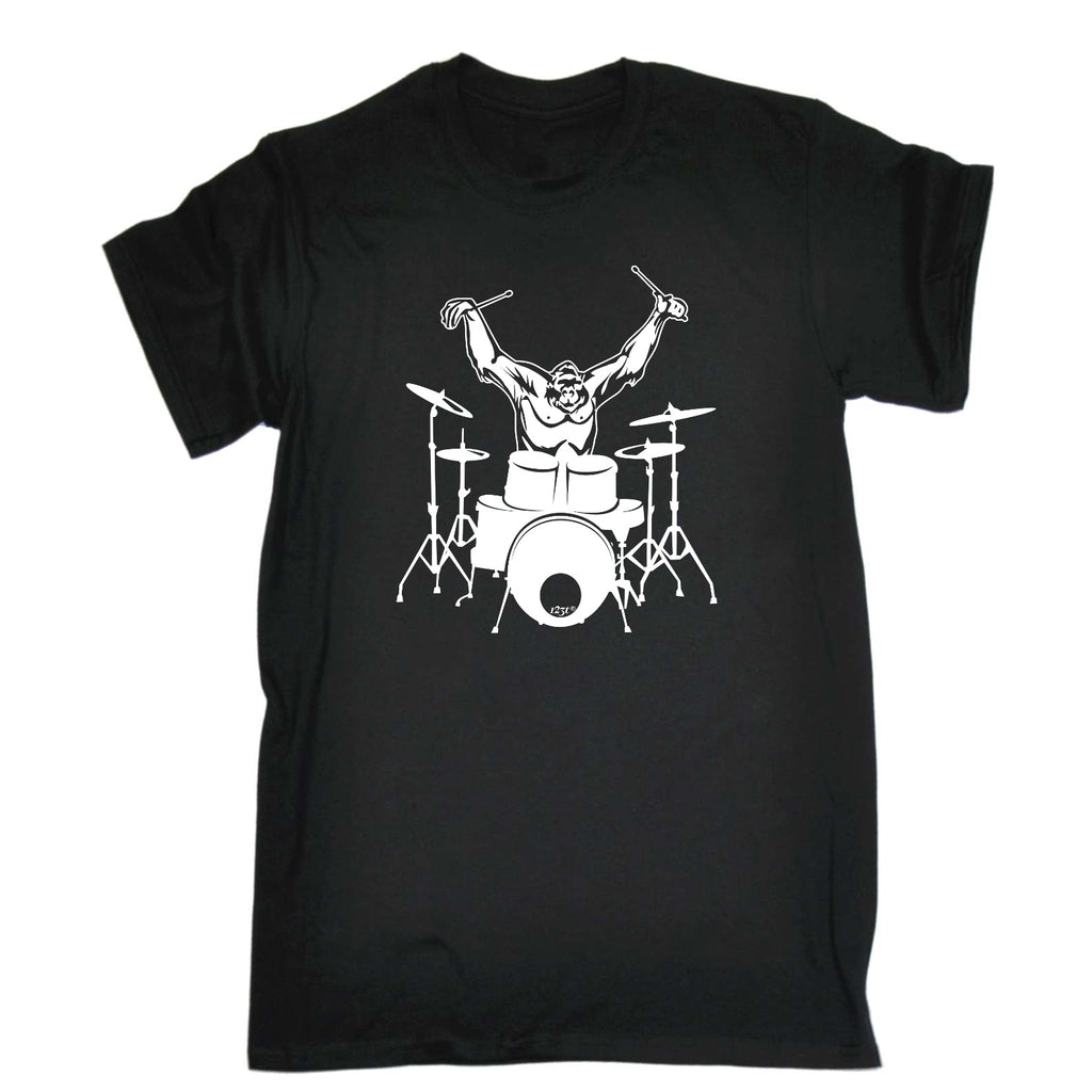 Gorilla Drummer Drums Music - Mens Funny T-Shirt Tshirts