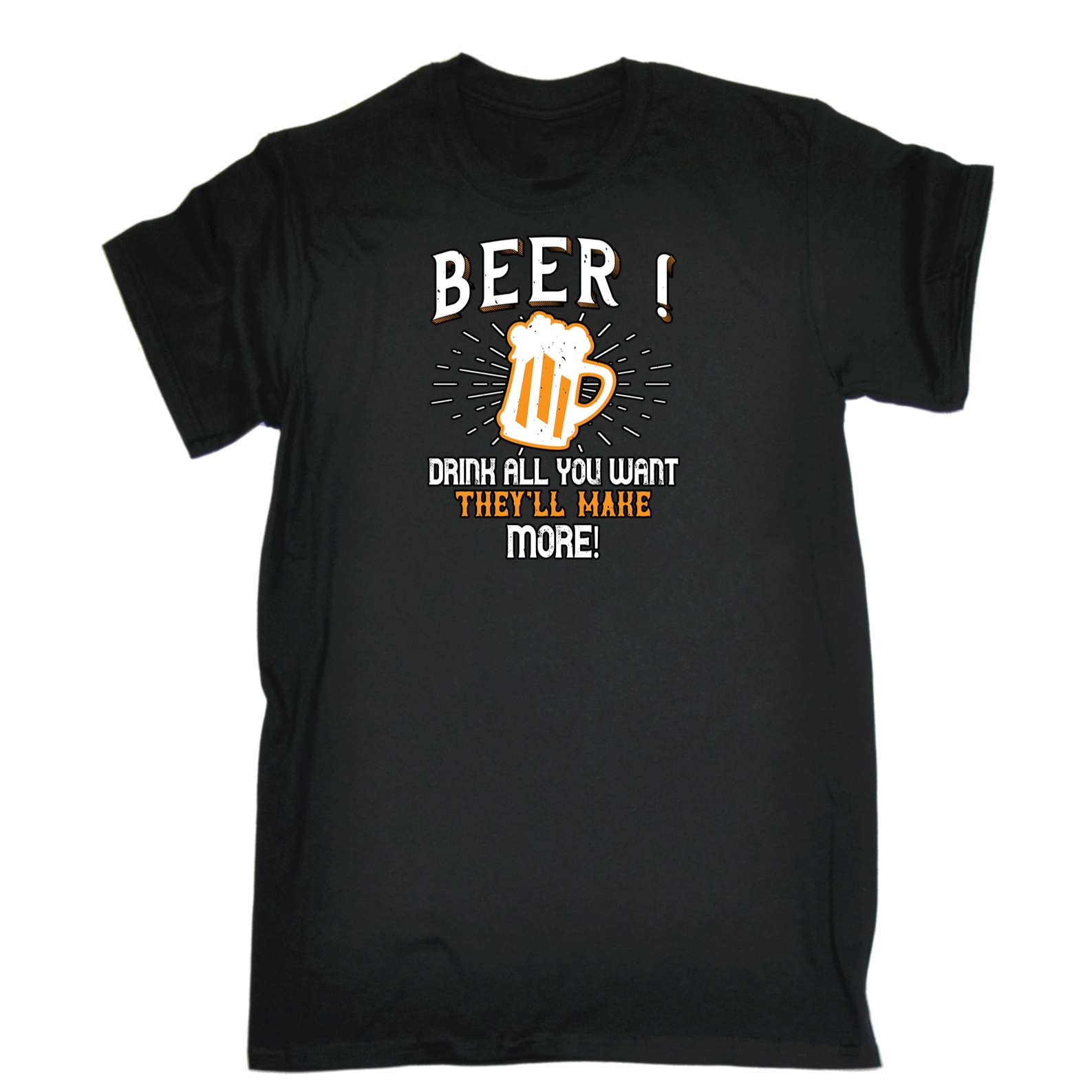 Beer Drink All You Want Make More - Mens 123t Funny T-Shirt Tshirts