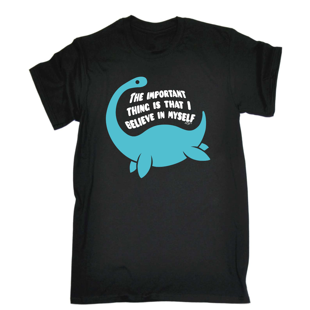 Believe In Myself Dinosaur - Mens Funny T-Shirt Tshirts