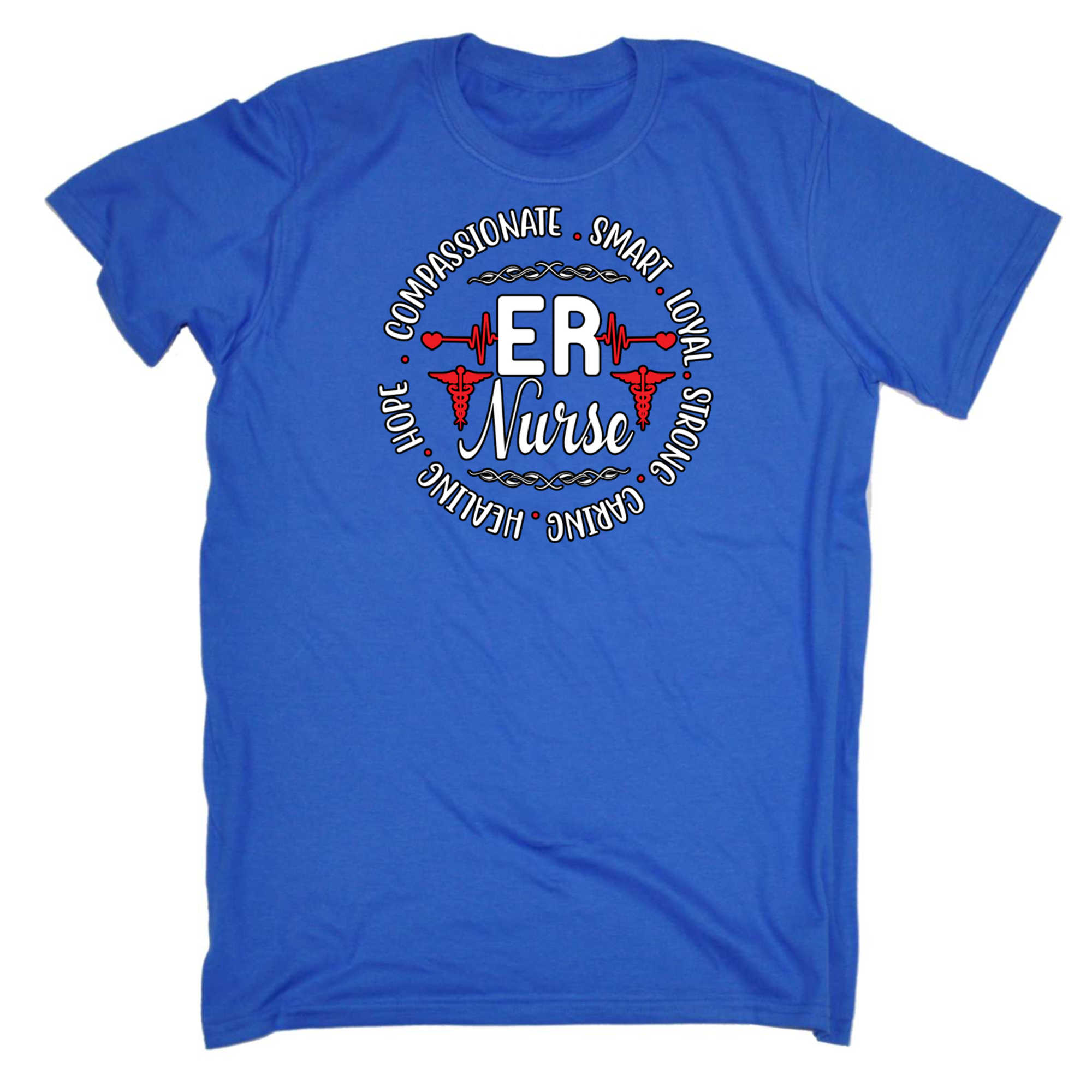 Er Nurse Compassionate Smart Loyal - Mens 123t Funny T-Shirt Tshirts