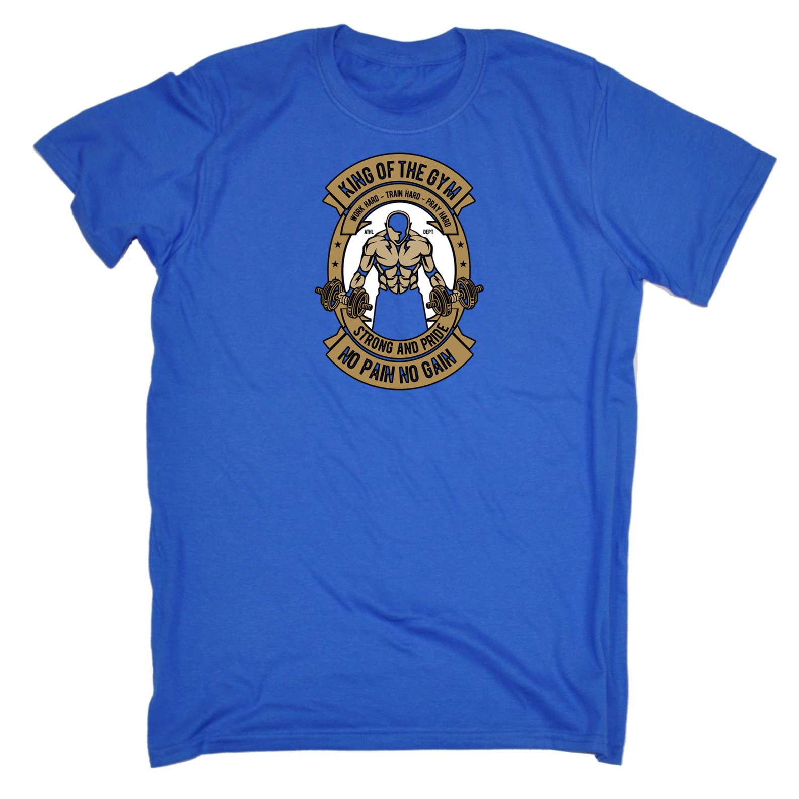 King Of The Gym - Mens 123t Funny T-Shirt Tshirts