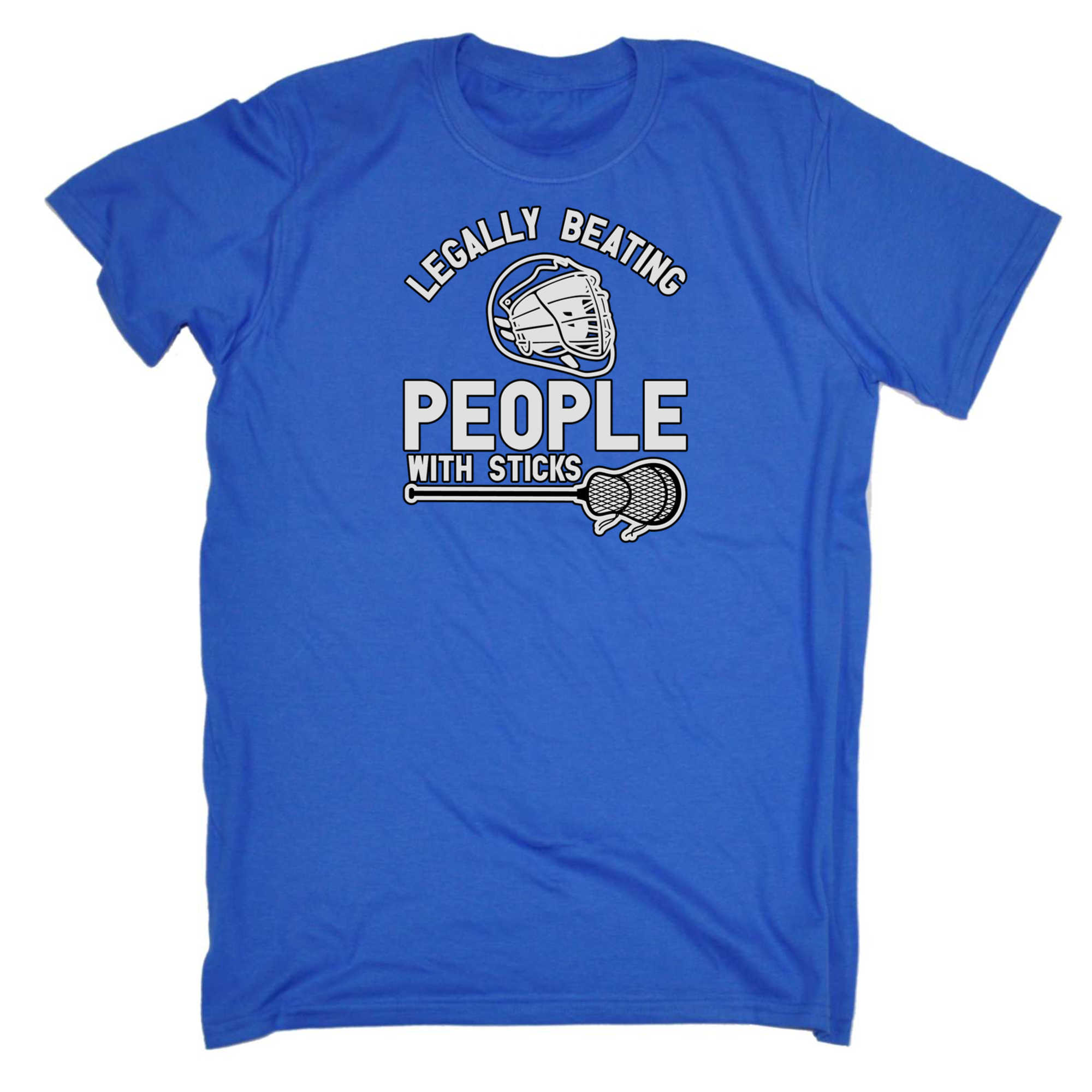 Legally Beating People With Sticks - Mens 123t Funny T-Shirt Tshirts