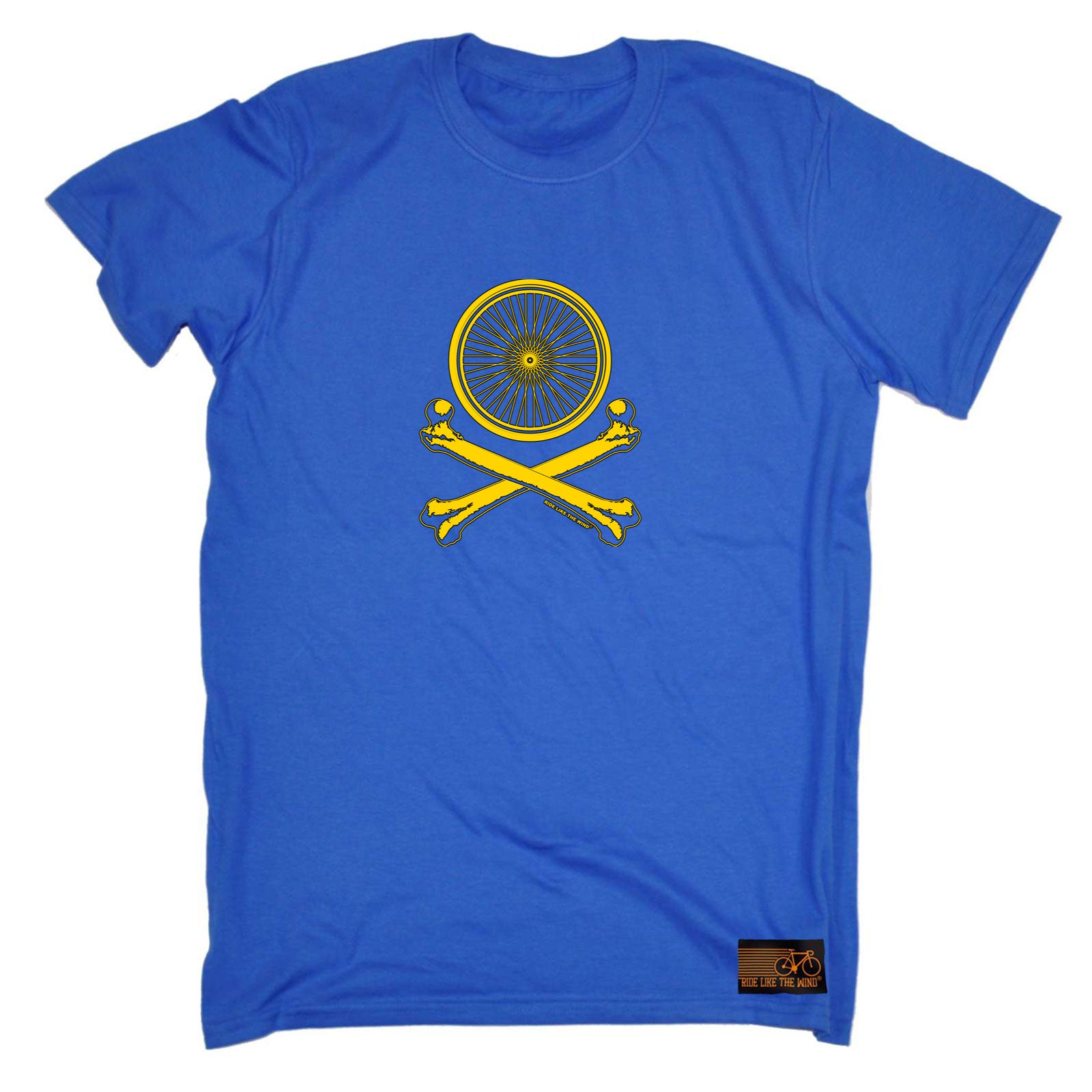 Rltw Wheel Crossbones - Mens Funny T-Shirt Tshirts
