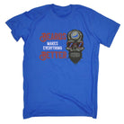 Biker Skull Beards Make Everything Better Motorbike Motorcycle - Mens Funny T-Shirt Tshirts