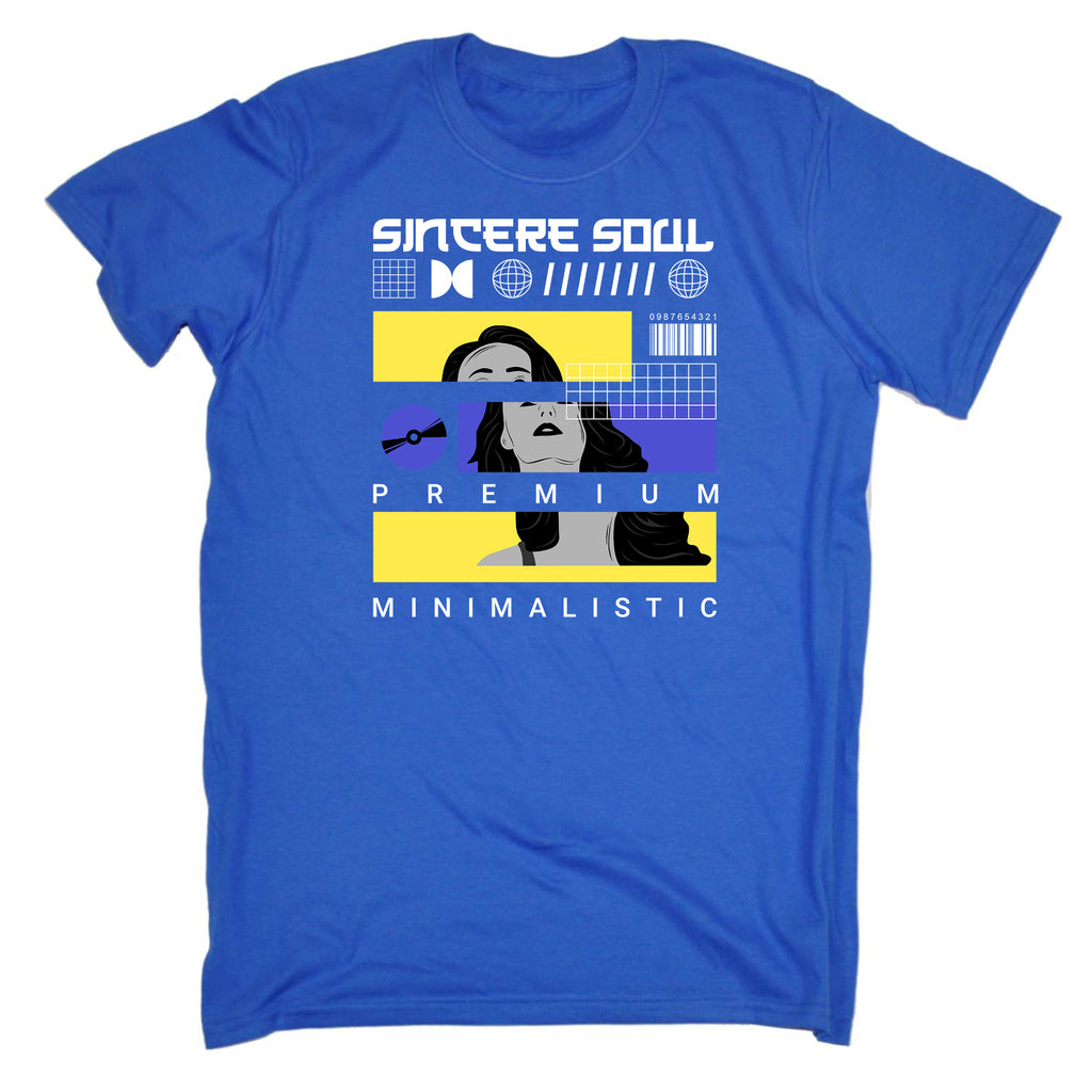 Sincere Soul Premium Minimalistic Fashion - Mens Funny T-Shirt Tshirts
