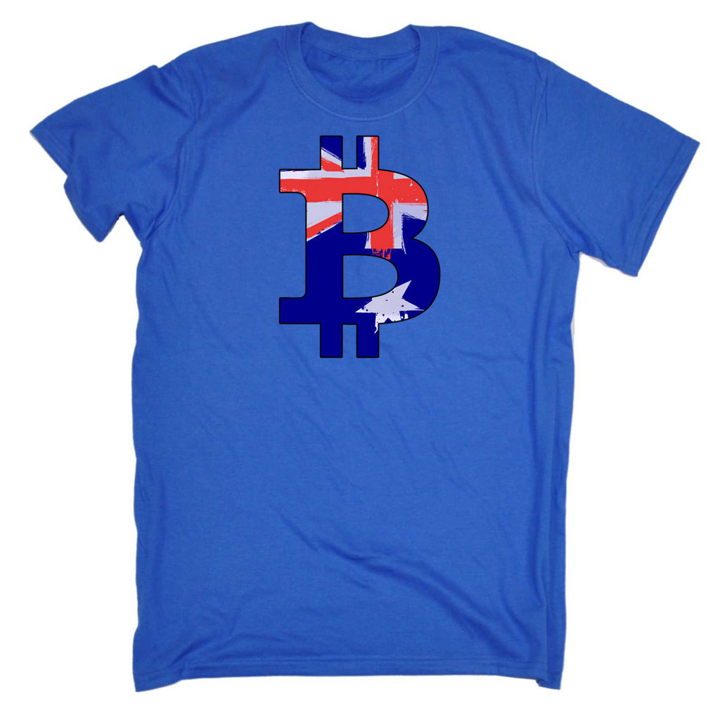 Bitcoin Australia Flag Money Currency - Mens 123t Funny T-Shirt Tshirts