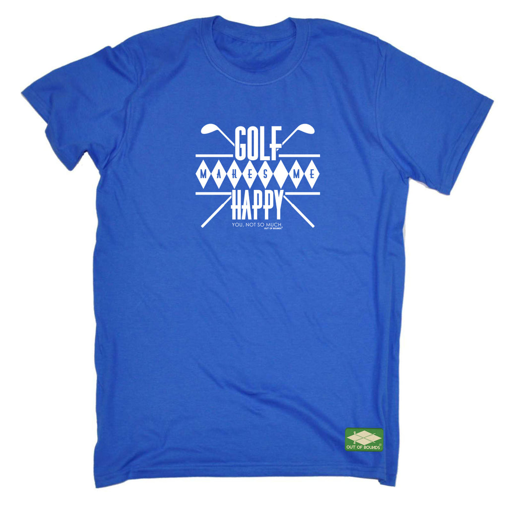 Oob Golf Makes Me Happy - Mens Funny T-Shirt Tshirts