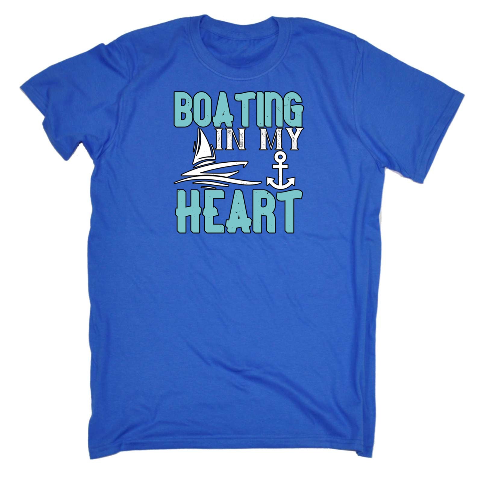 Boating In My Heart Sailing - Mens 123t Funny T-Shirt Tshirts