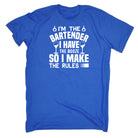 Im The Bartender Make The Rules Pub Hotel - Mens 123t Funny T-Shirt Tshirts